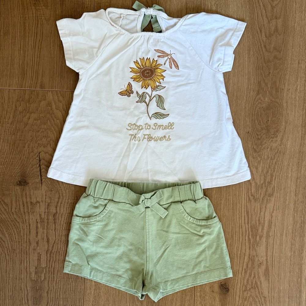 Cynthia Rowley Cream Sunflower Tee